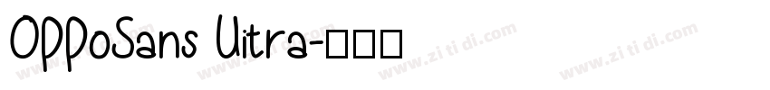 OPPoSans Uitra字体转换